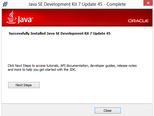 Java environment setup