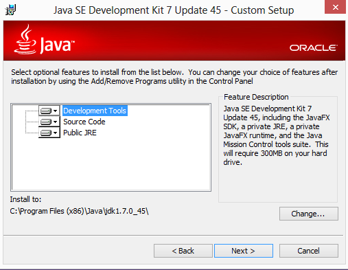Java environment setup